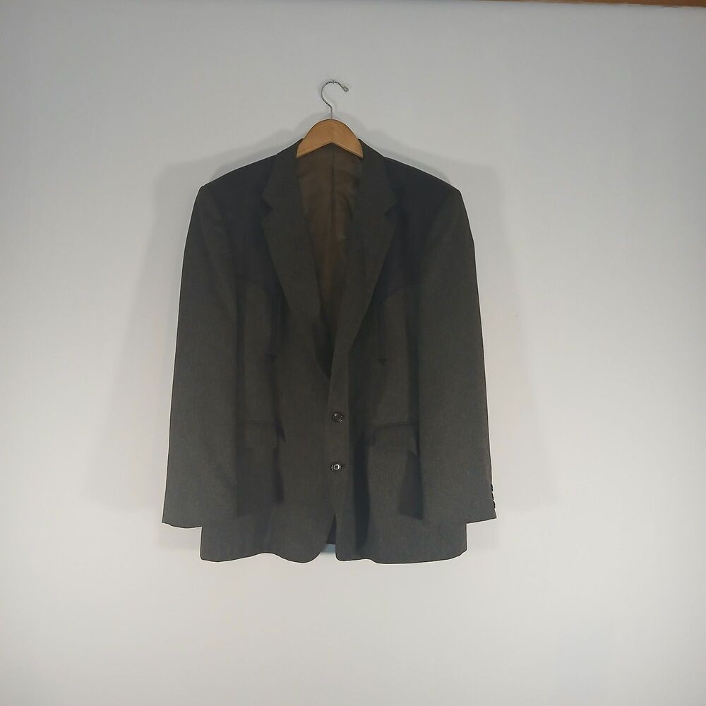 Vintage Circle S Dallas Texas Western Blazer 48R Sport Coat Ranchwear Cowboycore